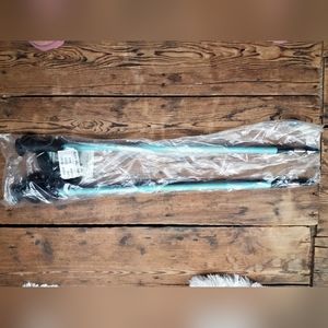 LL Bean Winter Walker Teal/Silver Telescoping Walking Poles